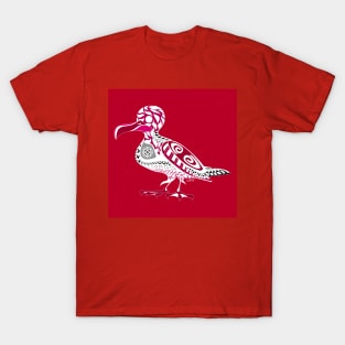 red seagull in mayan pattern ecopop T-Shirt